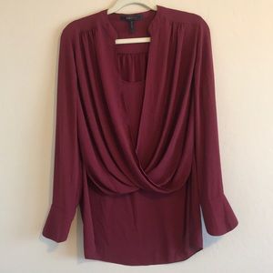 BCBG Red Blouse - size small